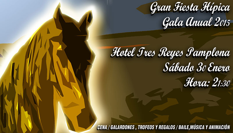 Cena Gala H&iacute;pica Anual el 30 enero 2016 en el Hotel Tres Reyes